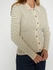 DESIRES Strickjacke in Oil Green Stripe