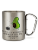 Mr. & Mrs. Panda Thermobecher Avocado Tanzen mit Spruch in Silber