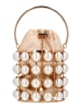 faina Women Bucket Bag With Pearl Design in Gold