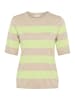 Kaffe Strickpullover KAlizza Regular fit in Lettuce/FeatherG. Bold Stripe