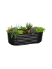 relaxdays Hochbeet in Schwarz - (B)200 x (H)60 x (T)100 cm