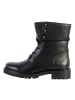 Geox Lederstiefeletten „Hoara Tumb.Lea“ Schwarz