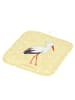 Mr. & Mrs. Panda Topflappen Storch ohne Spruch in Gelb Pastell