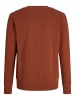 JACK & JONES Junior Sweatshirt JJECALEB VARSITY SWEAT CREW NECK JNR in burnt henna