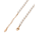 gaya Women Necklace in Rose Gold White