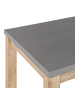 Beliani Gartentisch OSTUNI in Grau/Braun - (W) 90 x (H) 75 x (L) 180 cm