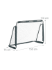 relaxdays Fußballtor in Grau - (B)150 x (H)110 x (T)75 cm