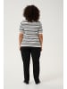 KAFFE curve Strickpullover KClizzy Regular fit in Chalk/Black Stripe