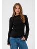 Kaffe Langarm-Shirt KAmiah Tight fit in Black Deep