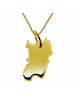 Schmuckador 50cm Halskette + Sardinien Anhänger in 585 Gelbgold in gold