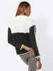 creation L Modal-Mix-Sweatshirt in schwarz-ecru