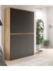 Inn.Furn Mehrzweckschrank grau, Evoke Eiche 105 x 175 cm, Stauraumschrank 6-türig