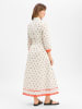 MARC CAIN COLLECTIONS Kleid in ecru mehrfarbig - 0001