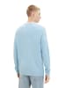 TOM TAILOR Denim Pullover STRUCTURED DOUBLELAYER in Blau