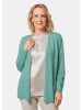 GOLDNER Kaschmir-Longstrickjacke in aqua