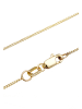 Elli Halskette 375 Gelbgold Kreis, Geo, Plättchen in Gold