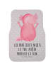 Mr. & Mrs. Panda Autoteppich Axolotl Hurra mit Spruch in Grau Pastell