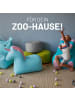 Lumaland Kindersitzsack Animal Line Einhorn 120l türkis/pastell pink Blau