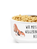 Mr. & Mrs. Panda Bowlschale Hund Basset Hound mit Spruch in Weiß