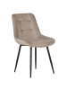 Beliani 2er-Set Esszimmerstuhl MELROSE in Beige/Schwarz