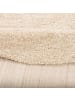 Pergamon Hochflor Langflor Teppich Aloha Rund in Beige