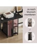 VASAGLE Schreibtisch Barnet in Schwarz - (B)100 x (H)76 x (T)50 cm