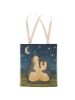 Mr. & Mrs. Panda Tasche Pinguine Einschlafen Design ohne Spruch in Weiß