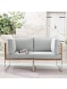 home24 Loungesofa TEAKLINE 2-teilig in Hellgrau