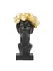 Mauro Ferretti Schwarze Harzstatuette in Form eines Frauenkopfes, 21 x 20 x 36,5 cm