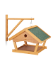 relaxdays Vogelfutterhaus in Natur - (B)42,5 x (H)35 x (T)40,5 cm