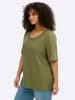 sheego Halbarmshirt in oliv