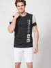 KOROSHI Kurzarm T-Shirt in schwarz
