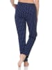 NORMANN Damen Pyjama Hose lang Mix & Match in marine