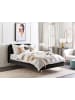 Beliani 2-tlg Doppelbett FLAYAT in Schwarz/Gold