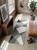 KADIMA DESIGN Outdoor-Teppich Abstrakt pflegeleicht Balkon Terrasse Outdoor Garten in Grau