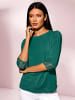 creation L 3/4-Arm-Shirt in dunkelgrün
