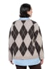 Ulla Popken Strickjacke in mahagoni