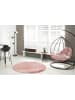 GMD Living Runder Hochflor-Teppich HEAVEN in Rosa