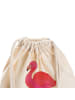 Mr. & Mrs. Panda baumwoll turnbeutel Flamingo Classic mit Spruch in Creme