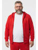 Men Plus Sweatjacke in chilirot