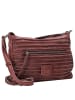 FREDs BRUDER Riffel Crossbag - Umhängetasche 27 cm (toffee) in barolo red
