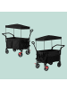 relaxdays Bollerwagen in Schwarz - (B)54 x (H)131 x (T)97 cm