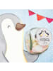 Mr. & Mrs. Panda Bonbonglas Pinguin Liebe mit Spruch in Grau Pastell