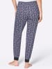 WITT WEIDEN Schlafanzug-Hose in marine-lavendel-bedruckt