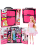 Wisam® Rosa Puppengarderoben-Set, Kleider, Schuhe, Accessoires