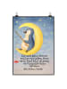 Mr. & Mrs. Panda Bild Pinguin Mond Design mit Spruch in Weiß