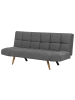 Beliani 3-Sitzer Sofa INGARO in Grau/Braun - (W) 182 x (H) 86 x (L) 80 cm