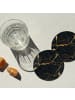 OnlyWow Glasuntersetzer 6er-Set Marmor