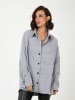 Awesome Apparel Button-down Bluse in Grau