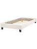 Beliani Einzelbett ROANNE in Beige/Braun - (W) 100 x (H) 29 x (L) 213 cm